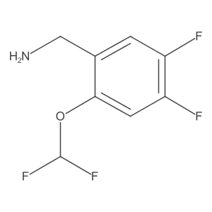 (2-(Difluoromethoxy)-4,5-difluorophenyl)methanamine结构式