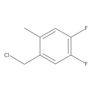 4,5-Difluoro-2-methylbenzyl chloride结构式