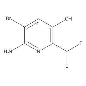 6-Amino-5-bromo-2-(difluoromethyl)pyridin-3-ol Structure