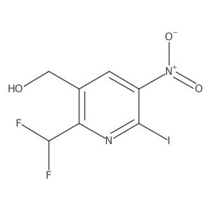 2-(Difluoromethyl)-6-iodo-5-nitropyridine-3-methanol结构式