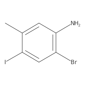 2-Bromo-4-iodo-5-methylaniline Structure