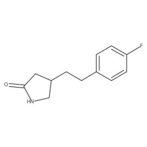 4-[2-(4-Fluorophenyl)ethyl]pyrrolidin-2-one Structure