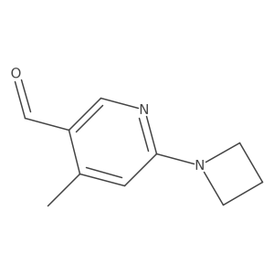 6-(Azetidin-1-YL)-4-methylnicotinaldehyde结构式