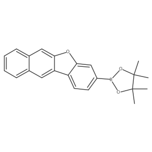 4,4,5,5-Tetramethyl-2-naphtho[2,3-b][1]benzofuran-3-yl-1,3,2-dioxaborolane结构式