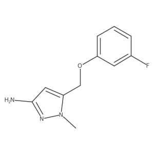 5-[(3-fluorophenoxy)methyl]-1-methyl-1H-pyrazol-3-amine结构式