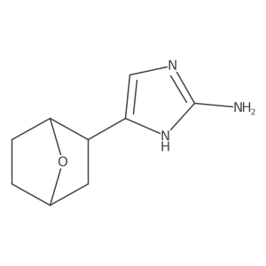 5-{7-oxabicyclo[2.2.1]heptan-2-yl}-1H-imidazol-2-amine结构式