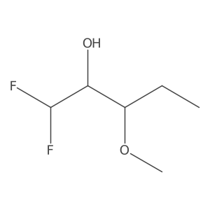 1,1-Difluoro-3-methoxypentan-2-ol Structure
