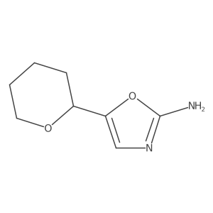 5-(Oxan-2-yl)-1,3-oxazol-2-amine结构式