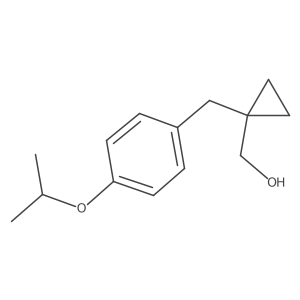(1-{[4-(Propan-2-yloxy)phenyl]methyl}cyclopropyl)methanol Structure