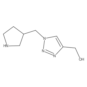 (1-(pyrrolidin-3-ylmethyl)-1H-1,2,3-triazol-4-yl)methanol Structure