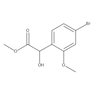 Methyl 2-(4-bromo-2-methoxyphenyl)-2-hydroxyacetate Structure