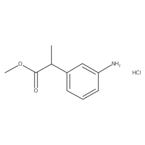 Methyl 2-(3-aminophenyl)propanoate hydrochloride结构式