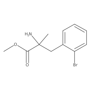 Methyl 2-amino-3-(2-bromophenyl)-2-methylpropanoate结构式