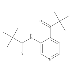 N-(4-(Pivaloyl)pyridin-3-yl)pivalamide结构式