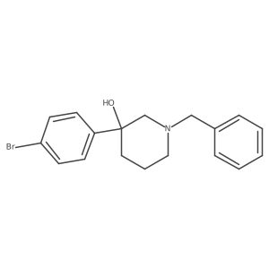 1-Benzyl-3-(4-bromophenyl)piperidin-3-ol Structure