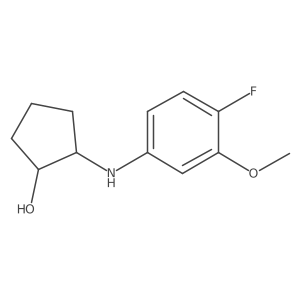 (1R,2R)-2-((4-Fluoro-3-methoxyphenyl)amino)cyclopentan-1-ol结构式