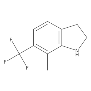 7-methyl-6-(trifluoromethyl)-2,3-dihydro-1H-indole Structure