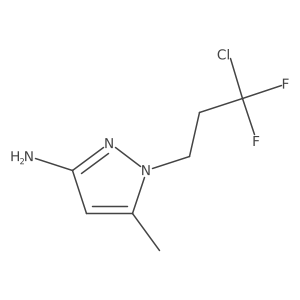 1-(3-chloro-3,3-difluoropropyl)-5-methyl-1H-pyrazol-3-amine Structure
