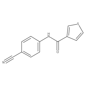 N-(4-Cyanophenyl)-3-thiophenecarboxamide Structure