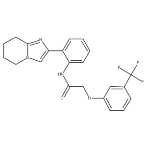 N-(2-(5,6,7,8-tetrahydroimidazo[1,2-a]pyridin-2-yl)phenyl)-2-(3-(trifluoromethyl)phenoxy)acetamide Structure
