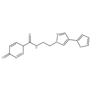N-[2-[4-(furan-2-yl)pyrazol-1-yl]ethyl]-6-oxo-3H-pyridazine-3-carboxamide结构式