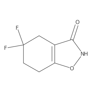 5,5-Difluoro-4,5,6,7-tetrahydro-1,2-benzoxazol-3-ol Structure