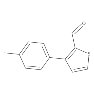 3-(4-Methylphenyl)thiophene-2-carbaldehyde结构式