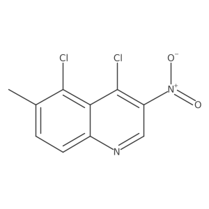 4,5-Dichloro-6-methyl-3-nitroquinoline结构式