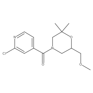 4-(2-Chloropyridine-4-carbonyl)-6-(methoxymethyl)-2,2-dimethylmorpholine Structure