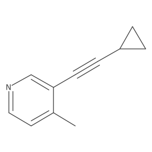 3-(2-Cyclopropylethynyl)-4-methylpyridine Structure