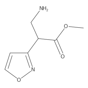 Methyl 3-amino-2-(1,2-oxazol-3-yl)propanoate结构式