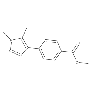 Methyl 4-(1,5-dimethyl-1H-pyrazol-4-yl)benzoate结构式