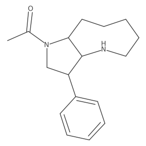 1-[(3R,3aS,9aS)-3-phenyl-decahydro-1H-pyrrolo[3,2-b]azocin-1-yl]ethan-1-one结构式
