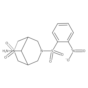 (1R,5S,9r)-9-amino-7-(2-nitrobenzenesulfonyl)-3lambda6-thia-7-azabicyclo[3.3.1]nonane-3,3-dione结构式