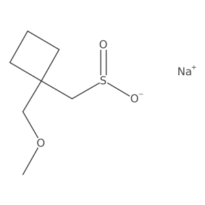 Sodium [1-(methoxymethyl)cyclobutyl]methanesulfinate Structure