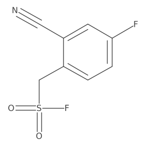(2-Cyano-4-fluorophenyl)methanesulfonyl fluoride Structure