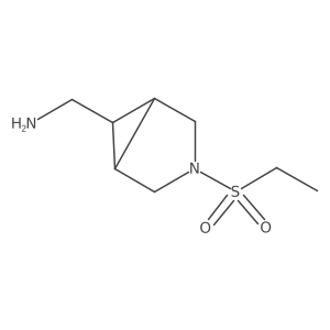 [3-(Ethanesulfonyl)-3-azabicyclo[3.1.0]hexan-6-yl]methanamine结构式
