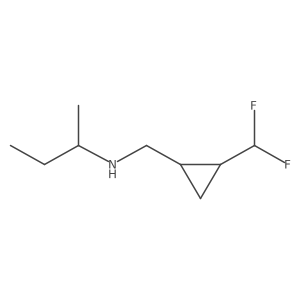 (Butan-2-yl)({[2-(difluoromethyl)cyclopropyl]methyl})amine结构式