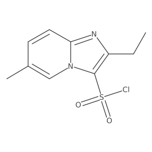 2-Ethyl-6-methylimidazo[1,2-a]pyridine-3-sulfonyl chloride Structure