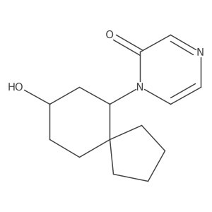 1-{8-Hydroxyspiro[4.5]decan-6-yl}-1,2-dihydropyrazin-2-one结构式