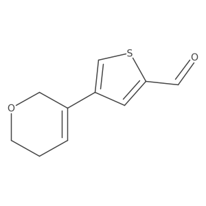 4-(5,6-dihydro-2H-pyran-3-yl)thiophene-2-carbaldehyde结构式