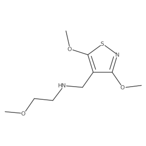 [(Dimethoxy-1,2-thiazol-4-yl)methyl](2-methoxyethyl)amine Structure