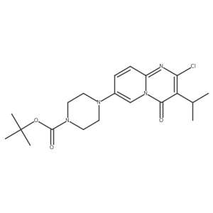 tert-butyl 4-[2-chloro-4-oxo-3-(propan-2-yl)-4H-pyrido[1,2-a]pyrimidin-7-yl]piperazine-1-carboxylate Structure