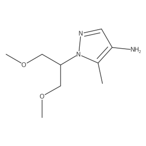 1-(1,3-dimethoxypropan-2-yl)-5-methyl-1H-pyrazol-4-amine结构式