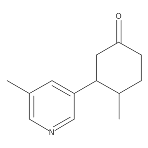 4-Methyl-3-(5-methylpyridin-3-yl)cyclohexan-1-one Structure