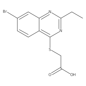2-[(7-Bromo-2-ethylquinazolin-4-yl)sulfanyl]acetic acid Structure