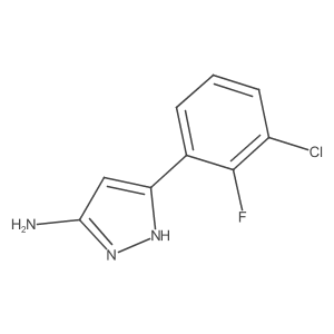 5-(3-chloro-2-fluorophenyl)-1H-pyrazol-3-amine Structure