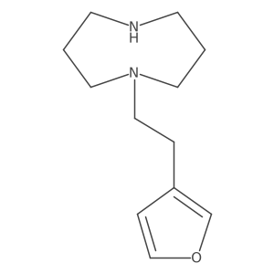 1,5-Diazocine, 1-[2-(3-furanyl)ethyl]octahydro-结构式