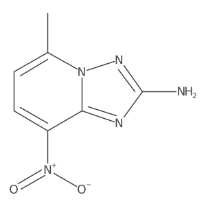 2-Amino-5-methyl-8-nitro-[1,2,4]triazolo[1,5-a]pyridine结构式