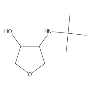 rac-(3R,4S)-4-(tert-butylamino)oxolan-3-ol Structure
